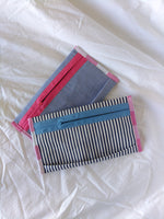 Pencil Case - Grey Betsy with Thin Stripe